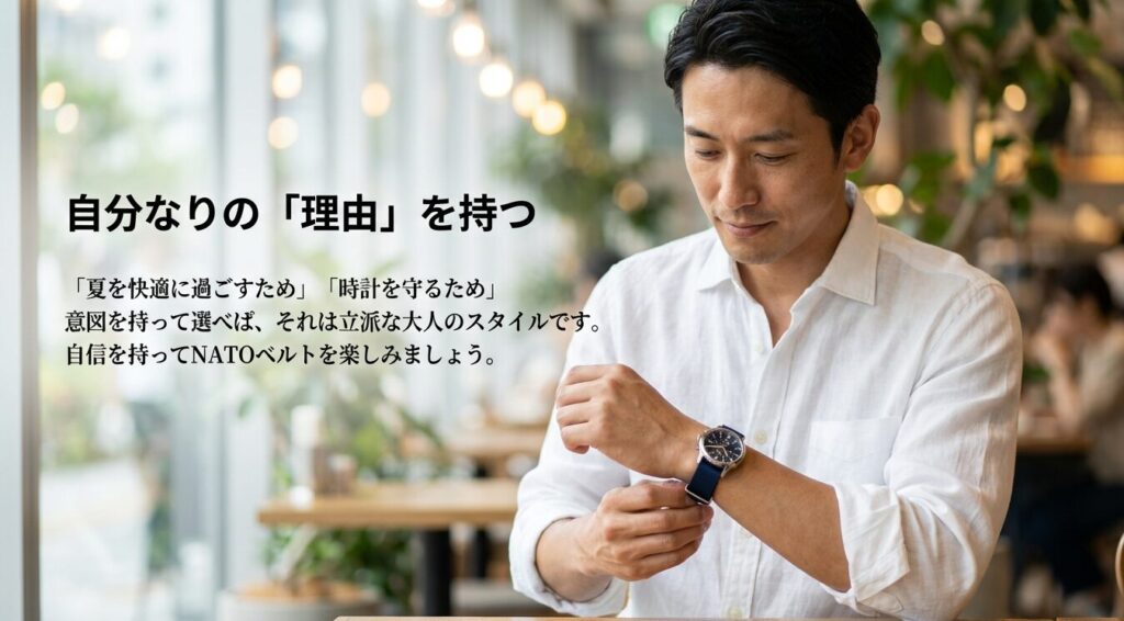 まとめとしてNATOベルトをダサいと感じる不安の解消法