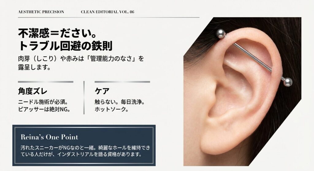 肉芽や炎症などのトラブルと不潔感の関係。ニードル施術の重要性