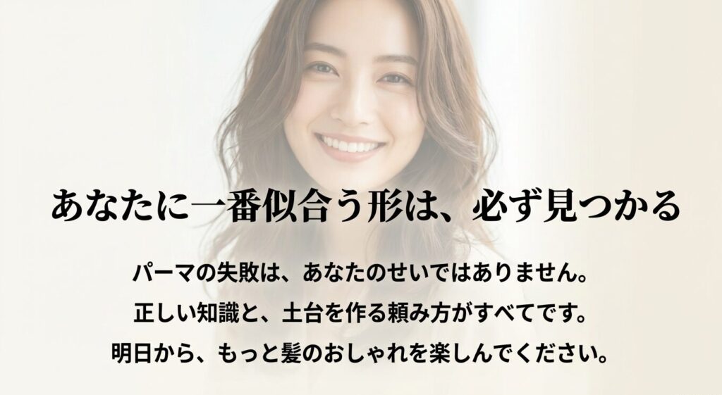 あなたに一番似合うパーマの形は必ず見つかる。正しい知識と土台を作る頼み方がすべて