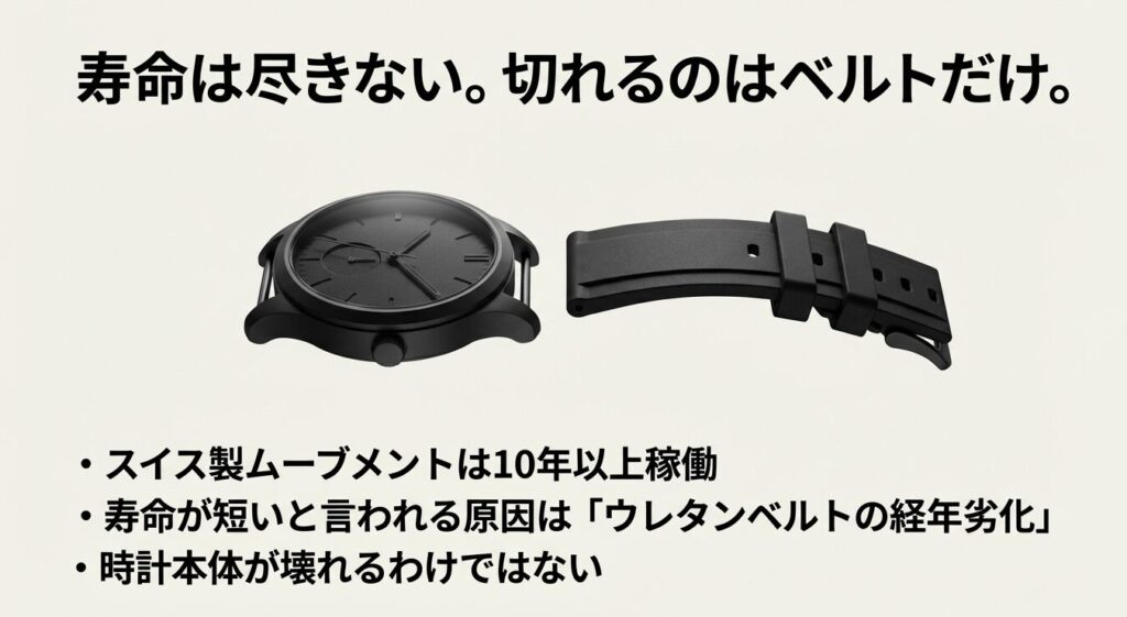 ルミノックスのムーブメント寿命とウレタンベルトの経年劣化について