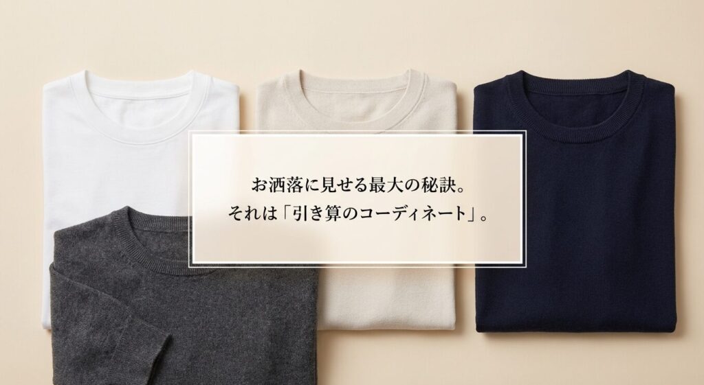 お洒落に見せる最大の秘訣は引き算のコーディネート