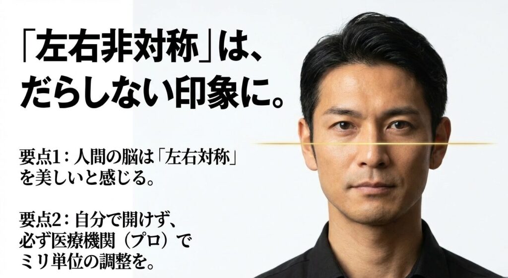 左右非対称のピアスがだらしない印象を与える理由の解説