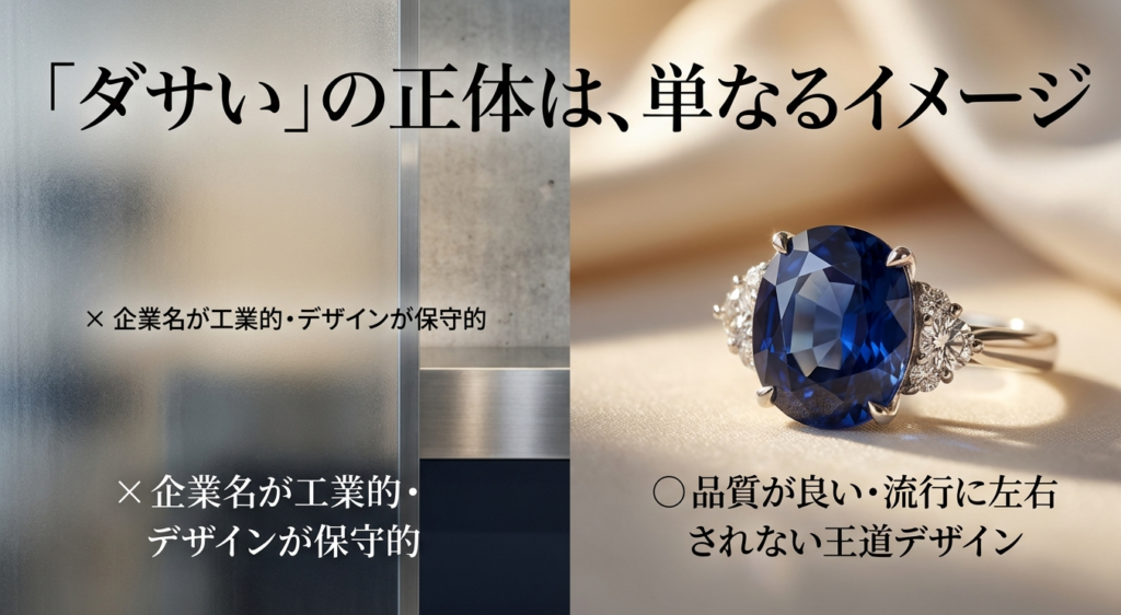 京セラジュエリーがダサいと感じられる企業イメージと王道デザインの違い
