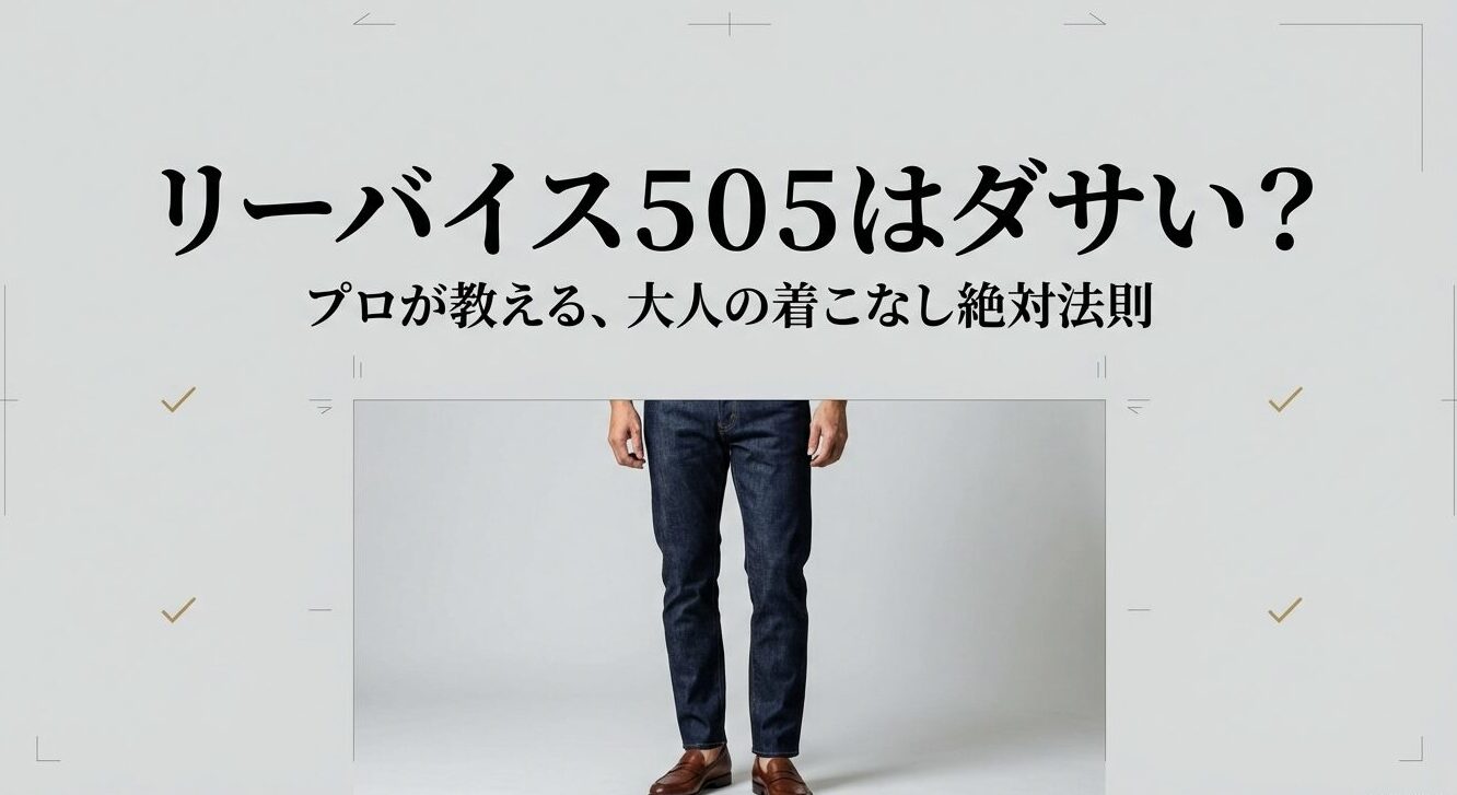 リーバイス505はダサい?プロが教える大人の着こなし絶対法則の表紙