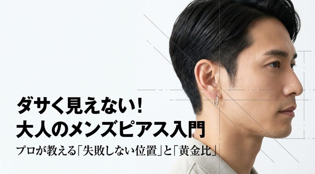 プロが教えるダサく見えない大人のメンズピアス入門