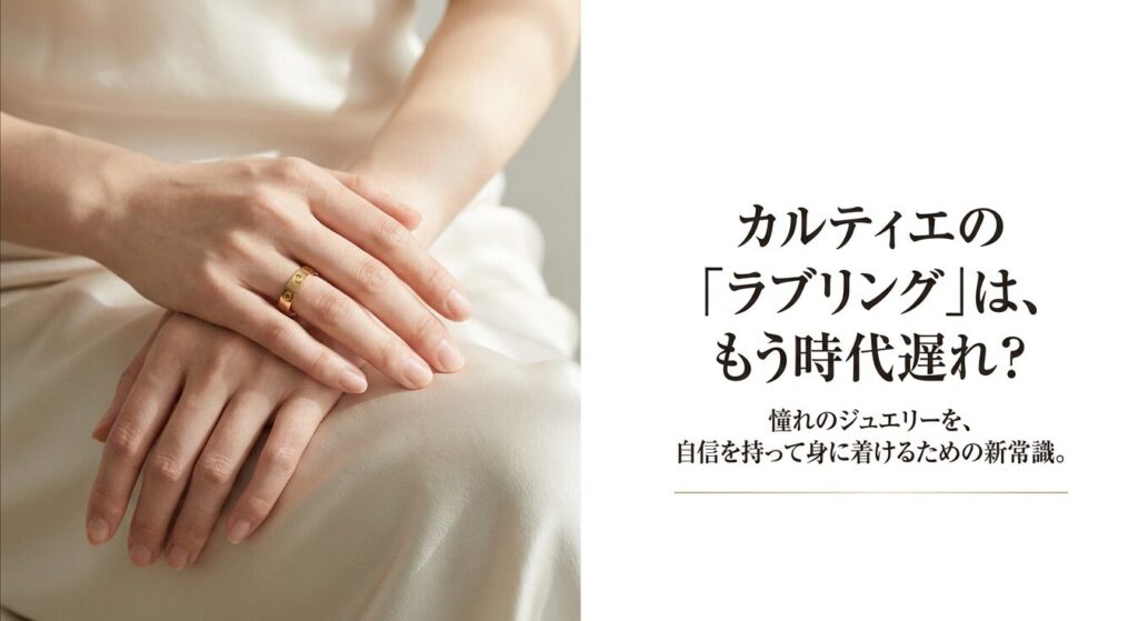 カルティエのラブリングは時代遅れ？憧れのジュエリーを身に着ける新常識