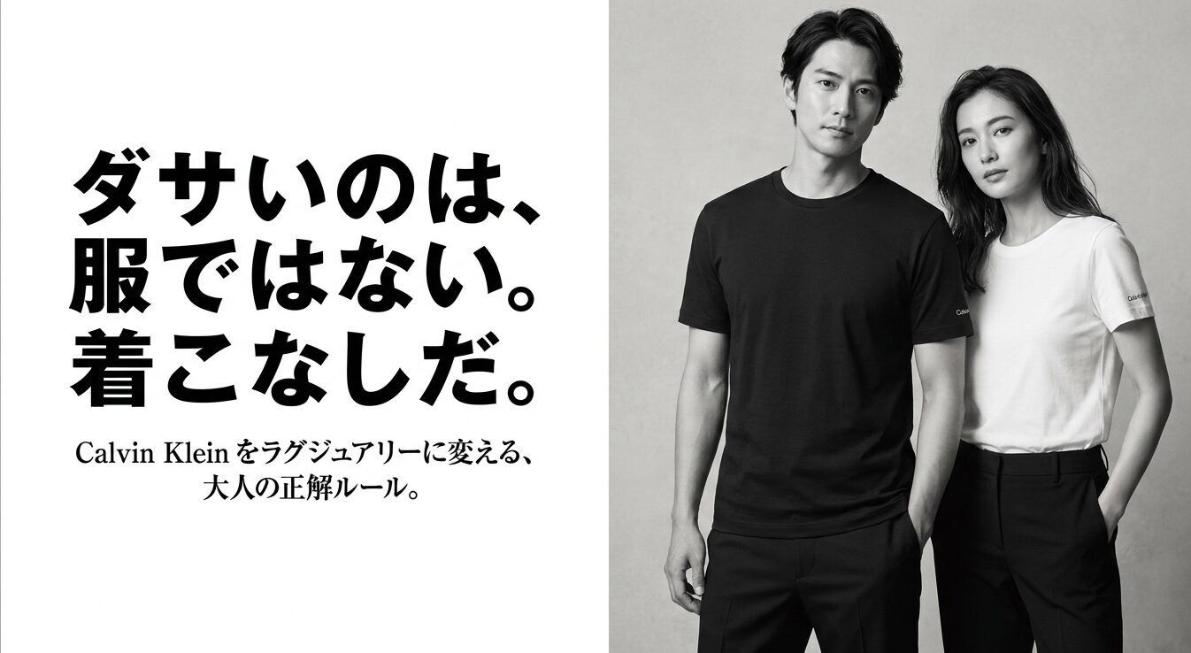 カルバンクラインのTシャツをオシャレに着こなす大人の正解ルール