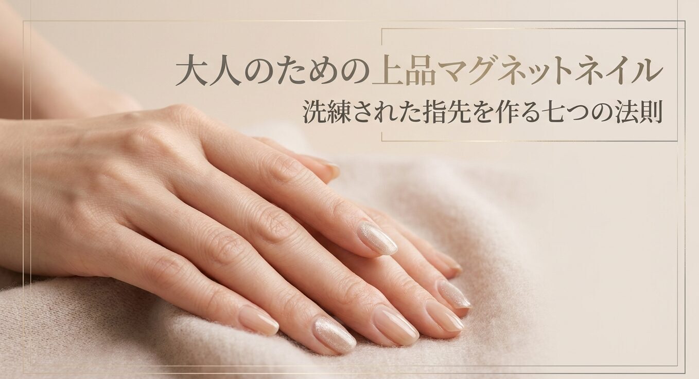 大人のための上品マグネットネイル 洗練された指先を作る七つの法則