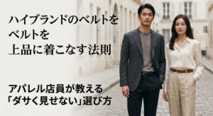 ハイブランドのベルトはお洒落なアイテム