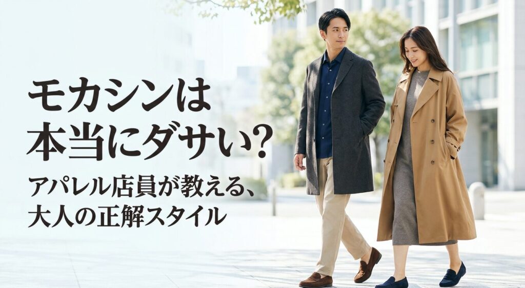 モカシンは本当にダサい？アパレル店員が教える大人の正解スタイル