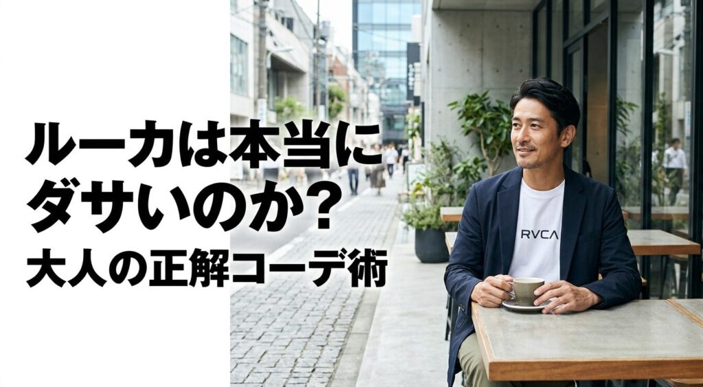 ルーカは本当にダサいのか疑問を持つ方に向けた、大人の正解コーデ術の解説スライド