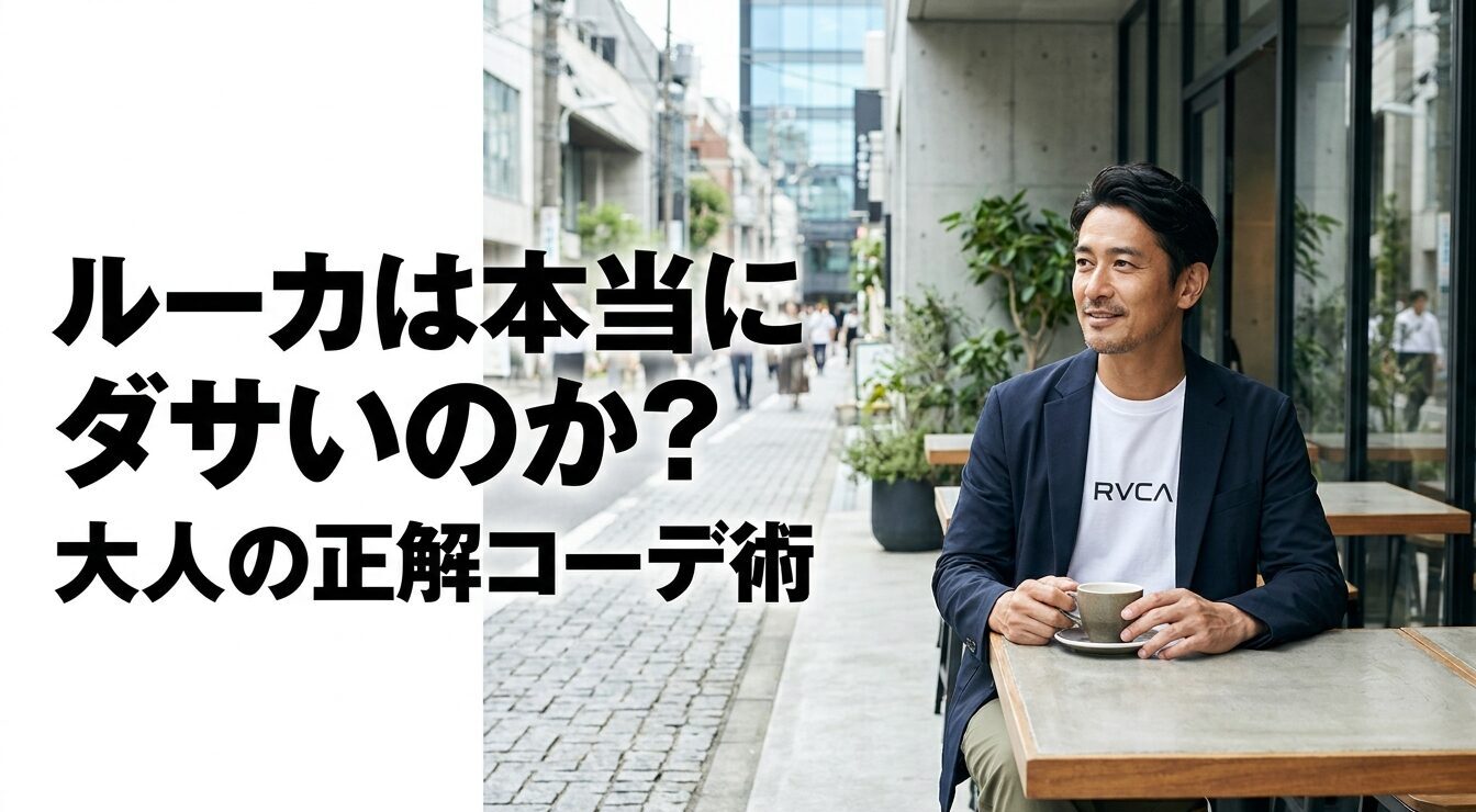 ルーカは本当にダサいのか疑問を持つ方に向けた、大人の正解コーデ術の解説スライド